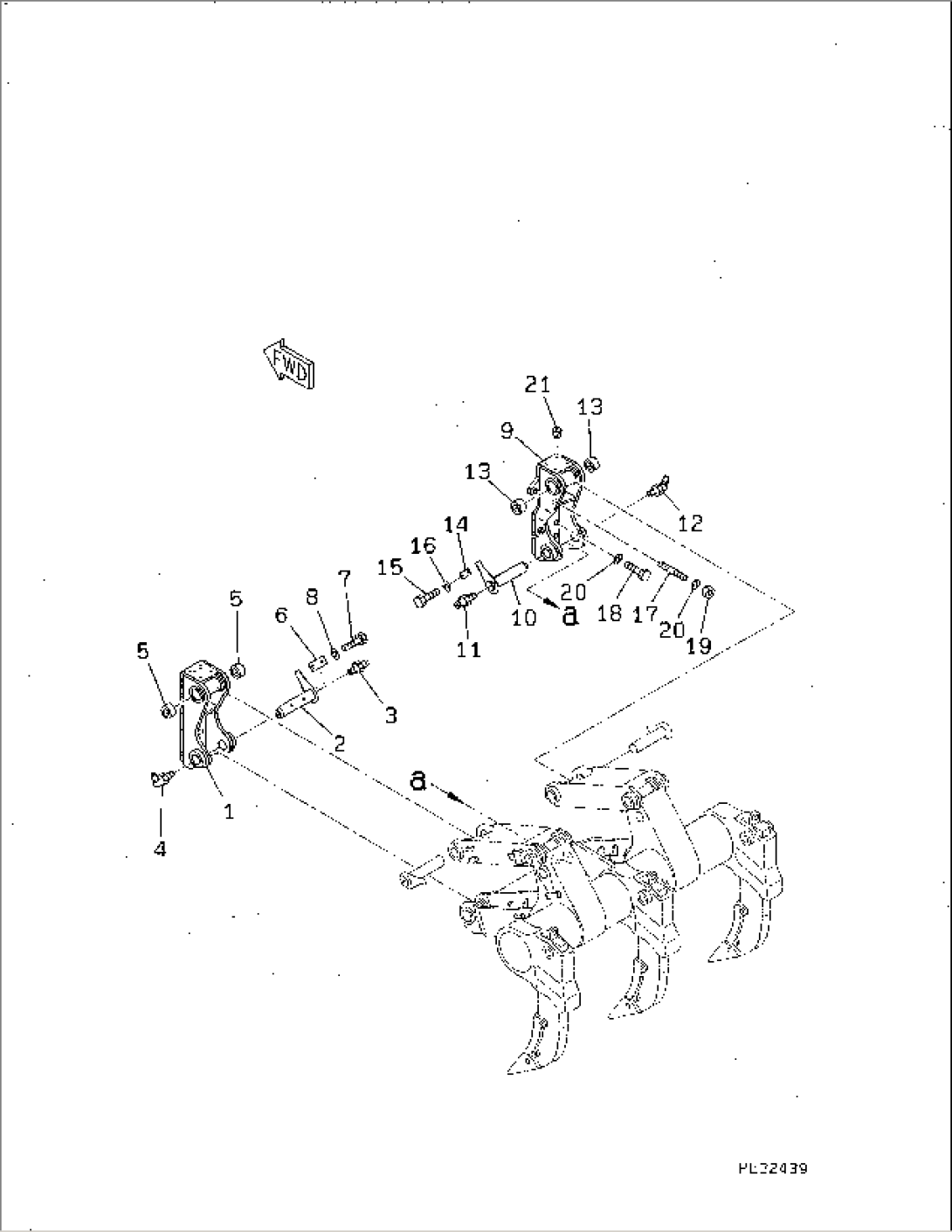 RIPPER MOUNT BRACKET(#37823-)