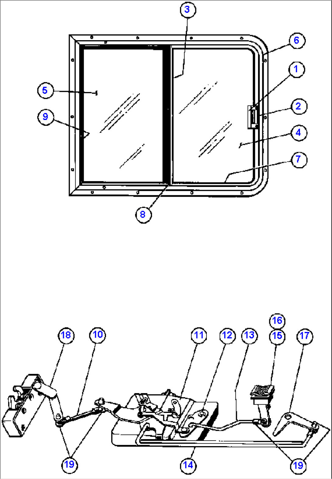 DOOR LINKAGE & SLIDING WINDOW