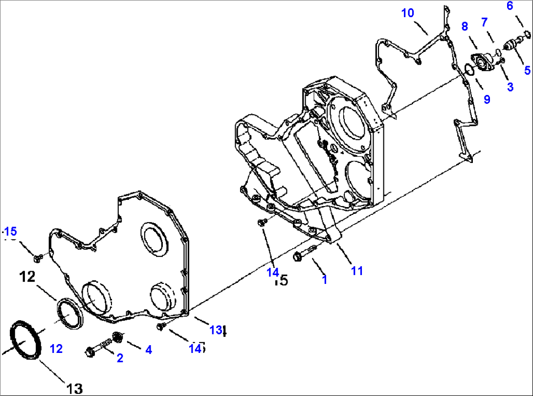 FIG. A2109-A2A2 FRONT GEAR COVER