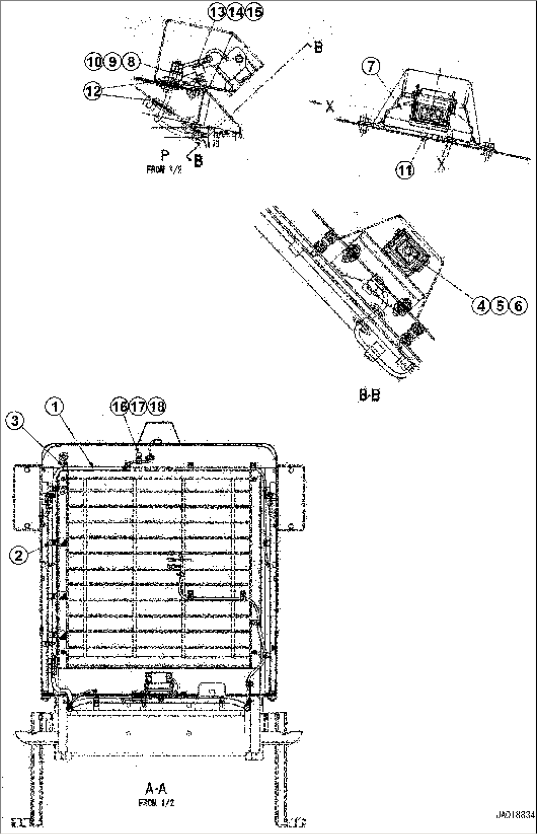 Rear Wiring Harness to Hood, (2/2) (#55340-)