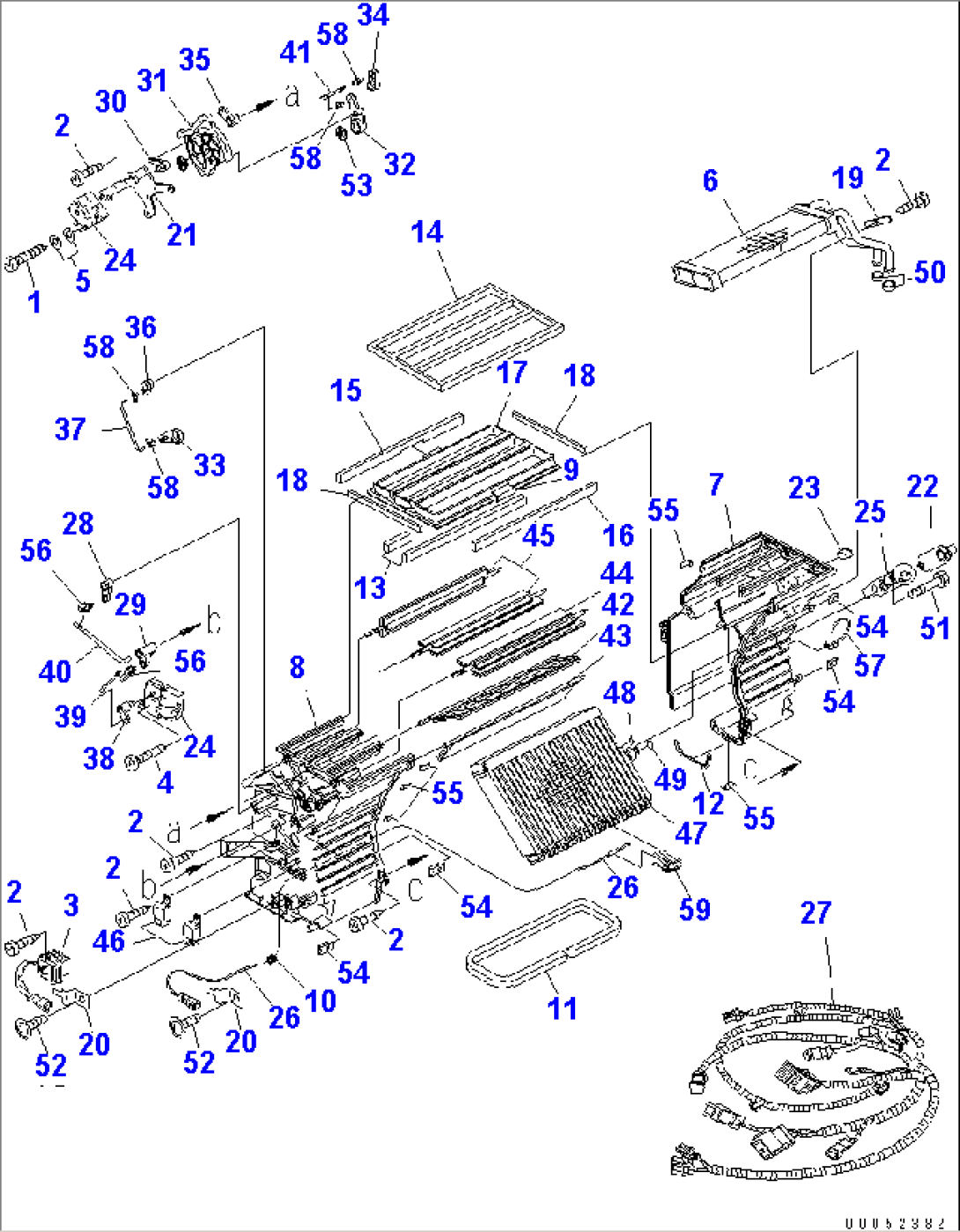 ROPS CAB (AUTO AIR CONDITIONER) (INNER PARTS) (MONOCOQUE TYPE)(#85001-)