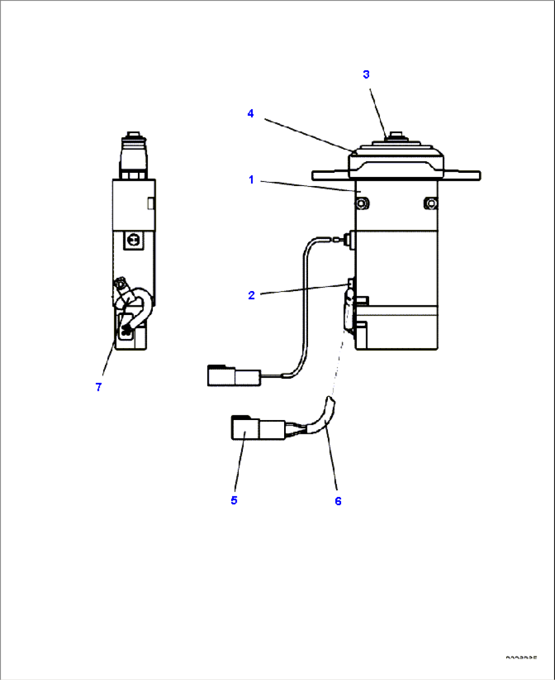 K0200-46A0 DUMP CONTROL LEVER (1/2)