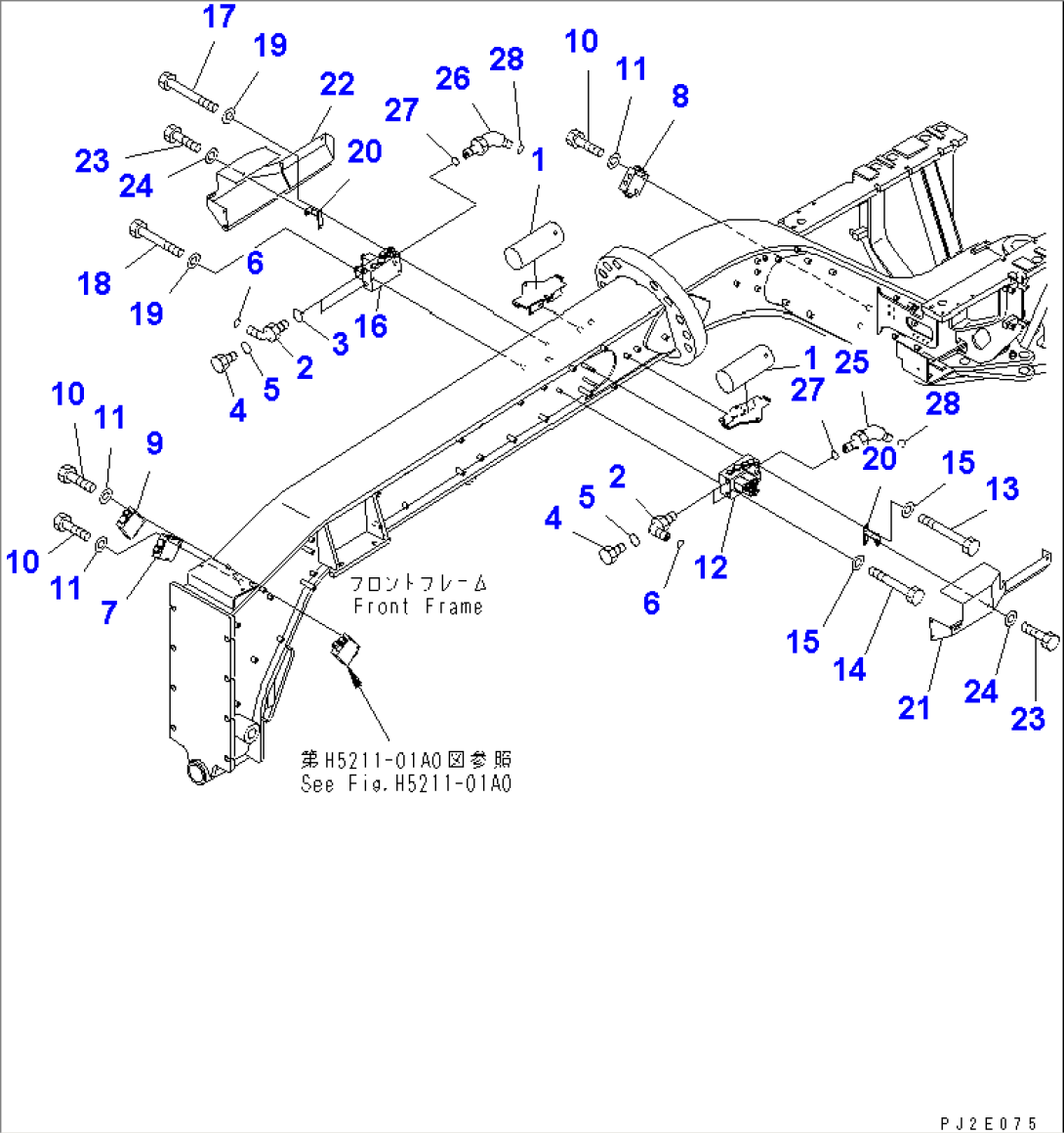 VALVE (FOR HYDRAULIC PIPING) (1/2) (WITH SCARIFIER¤ POWER TILT AND RIPPER)