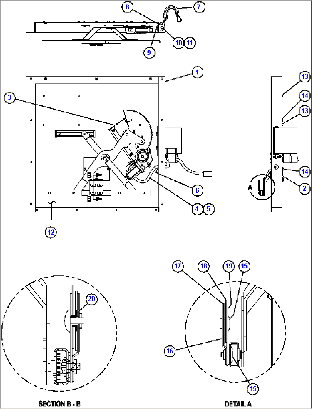 INNER DOOR PANEL ASSEMBLY - L.H. (EL2746)