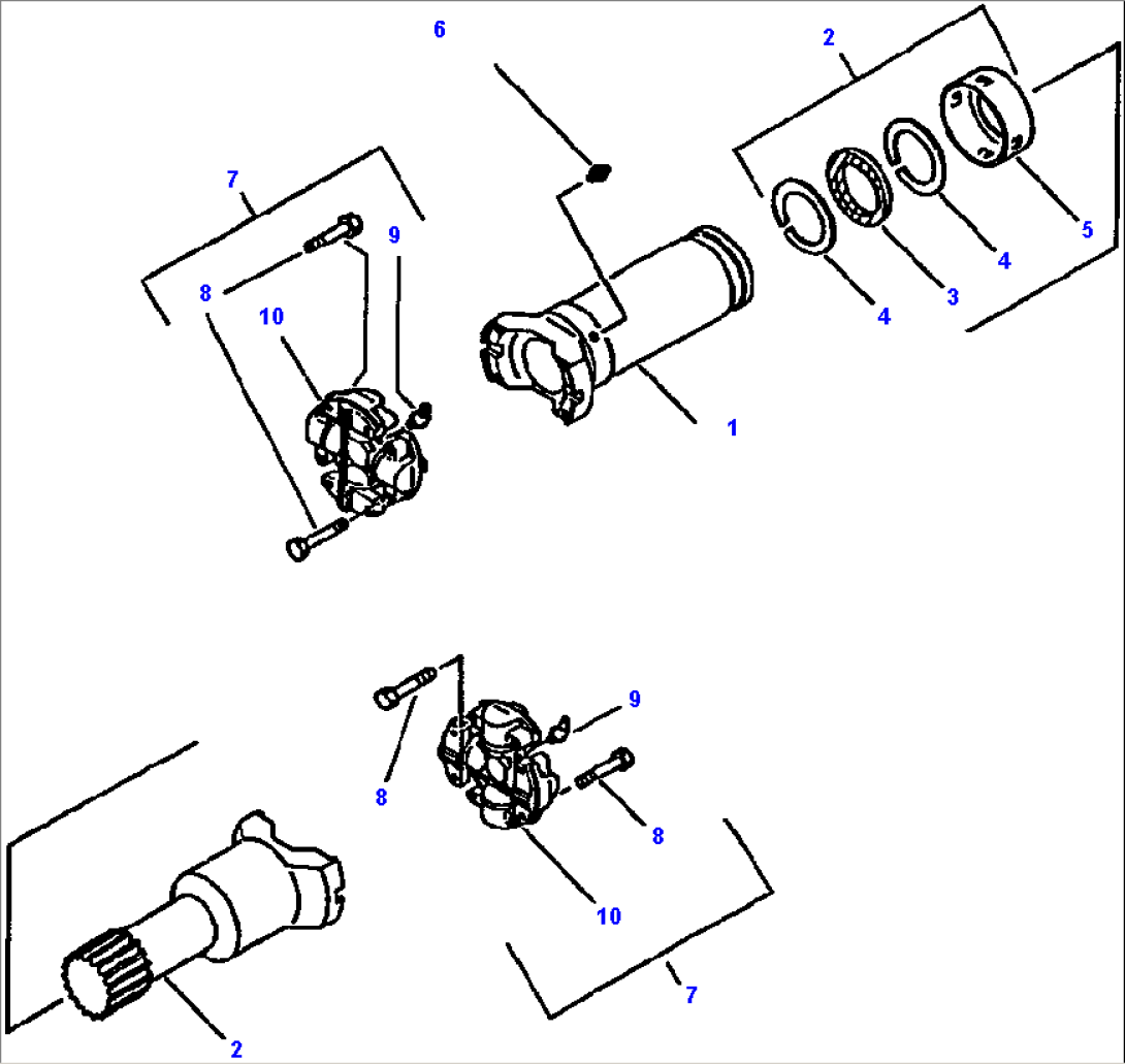 FIG NO. 3021A REAR DRIVE SHAFT ROCKFORD