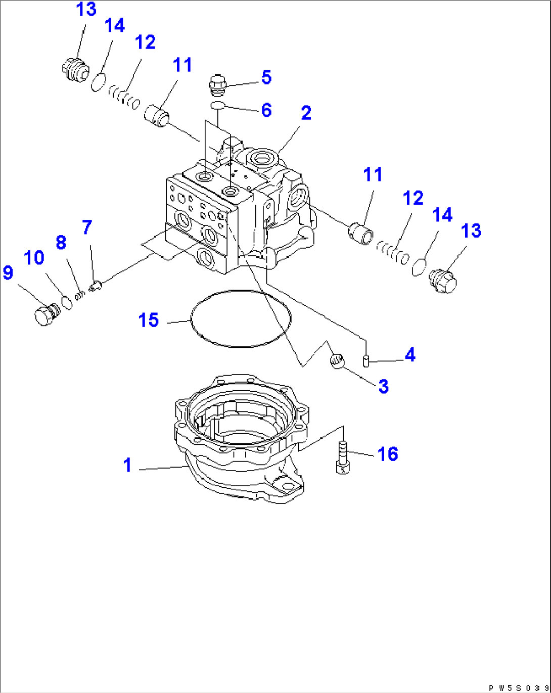 SWING MOTOR (1/3)(#11001-)