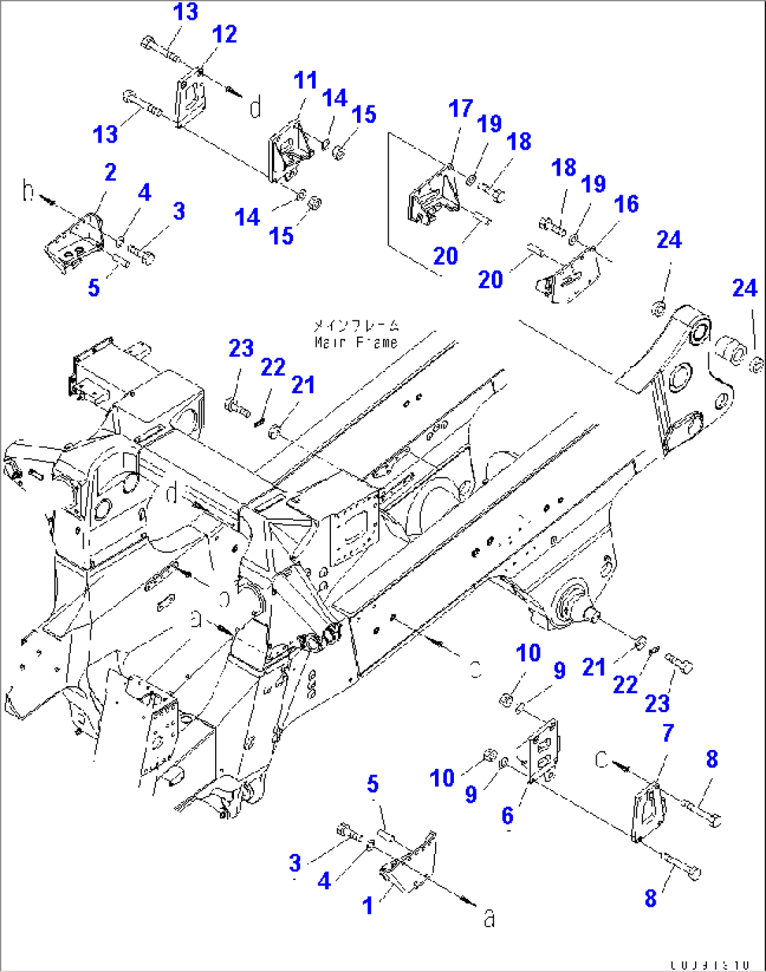 MAIN FRAME (BRACKET) (ADDITIONAL FILTER)(#7001-7168)