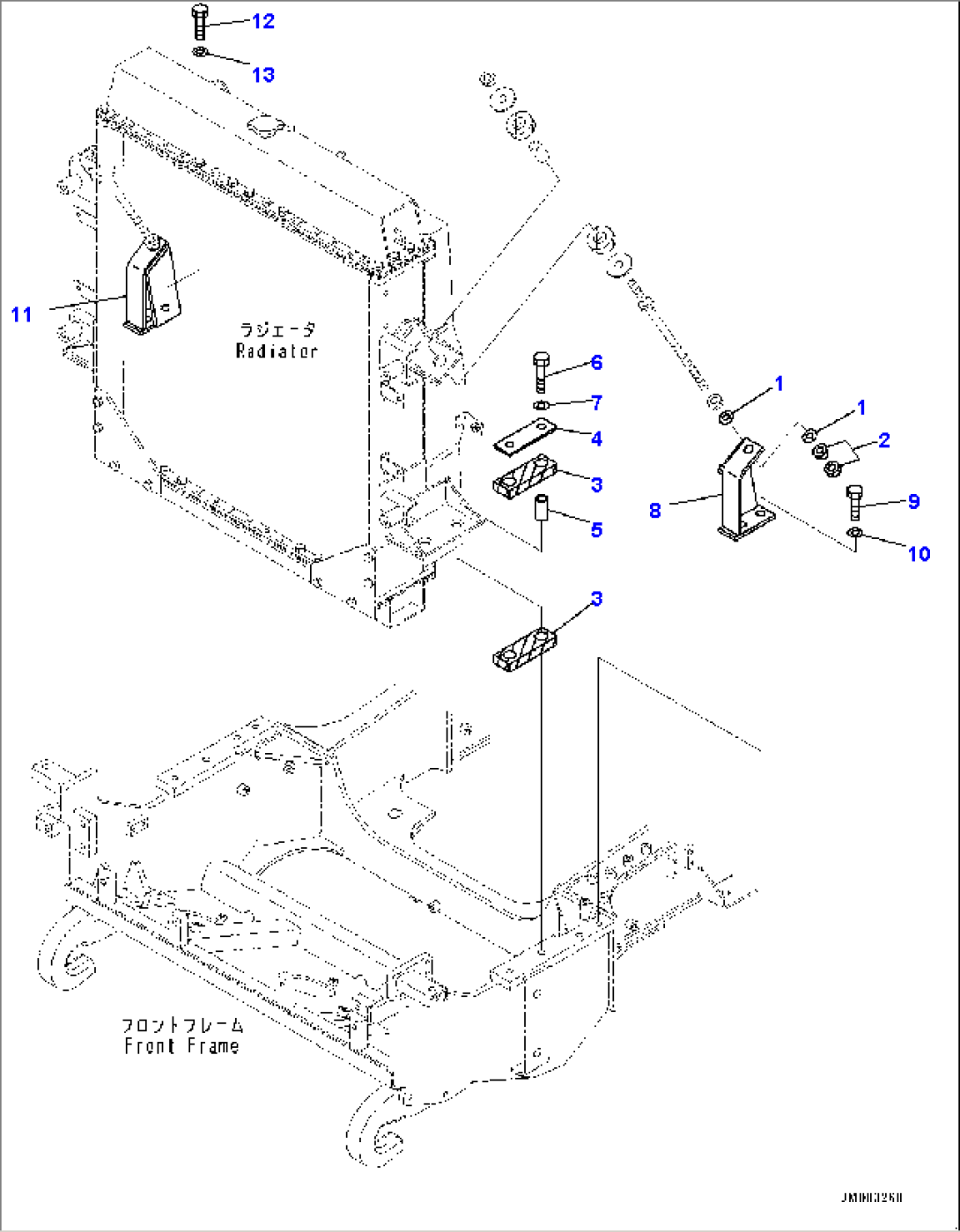 Cooling System, Radiator Mounting (2/2) (#2906-)