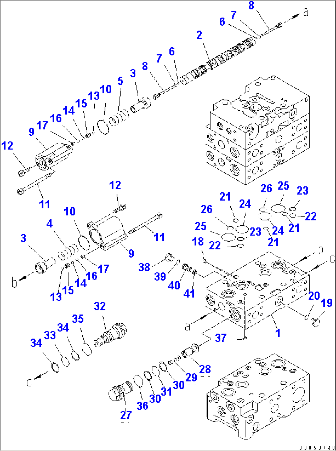 MAIN VALVE (2-SPOOL) (4/8)(#85001-)