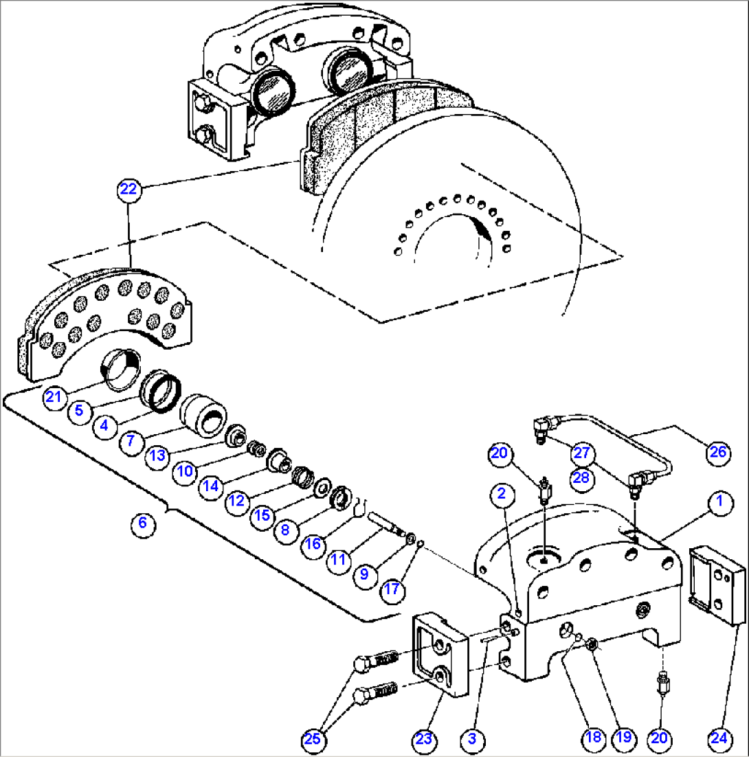 REAR DISC BRAKE ASSEMBLY (PB8877)