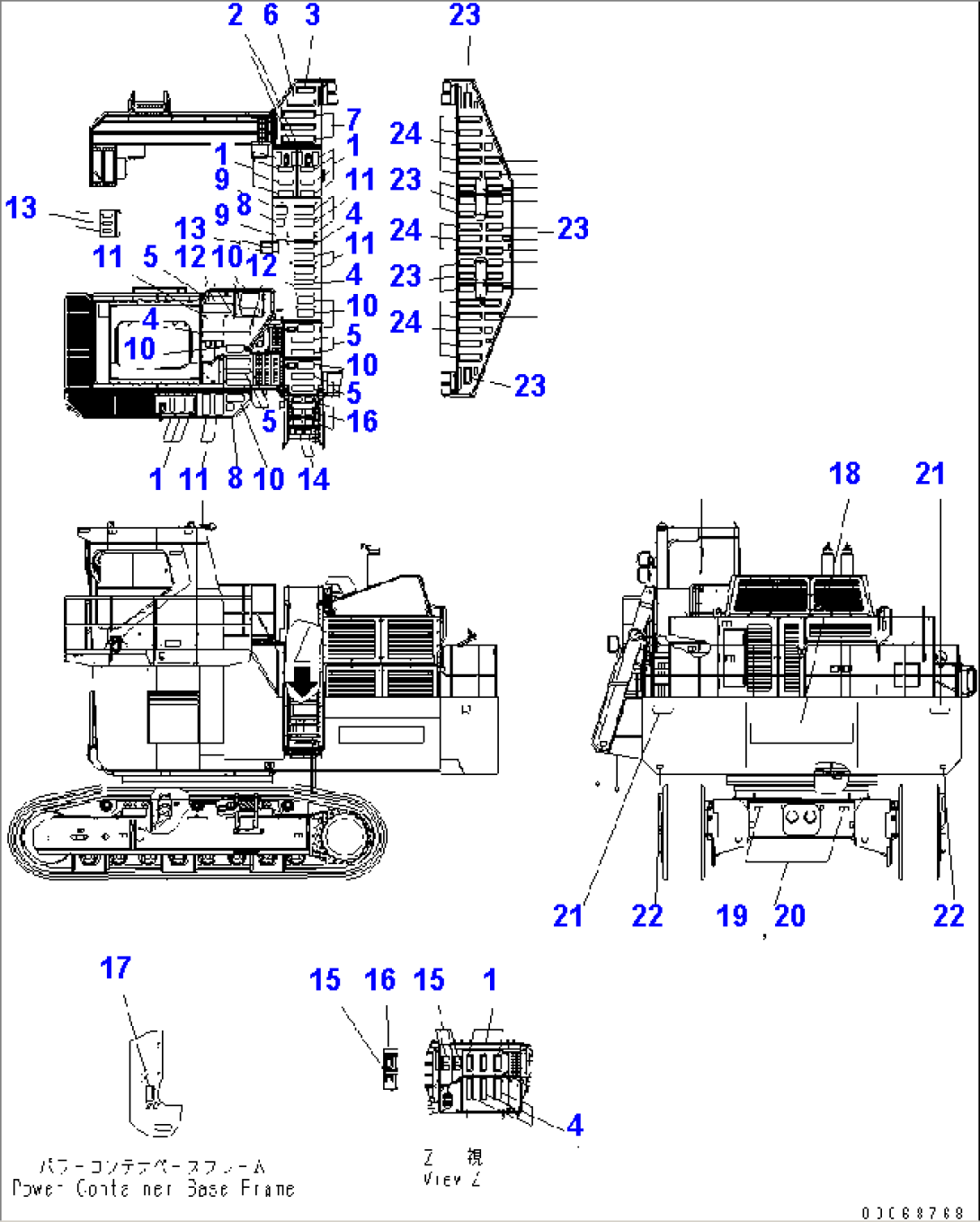 MARKS AND PLATES (ANTI SLIP) (FOR LOADER) (RUSSIAN)(#20001-)