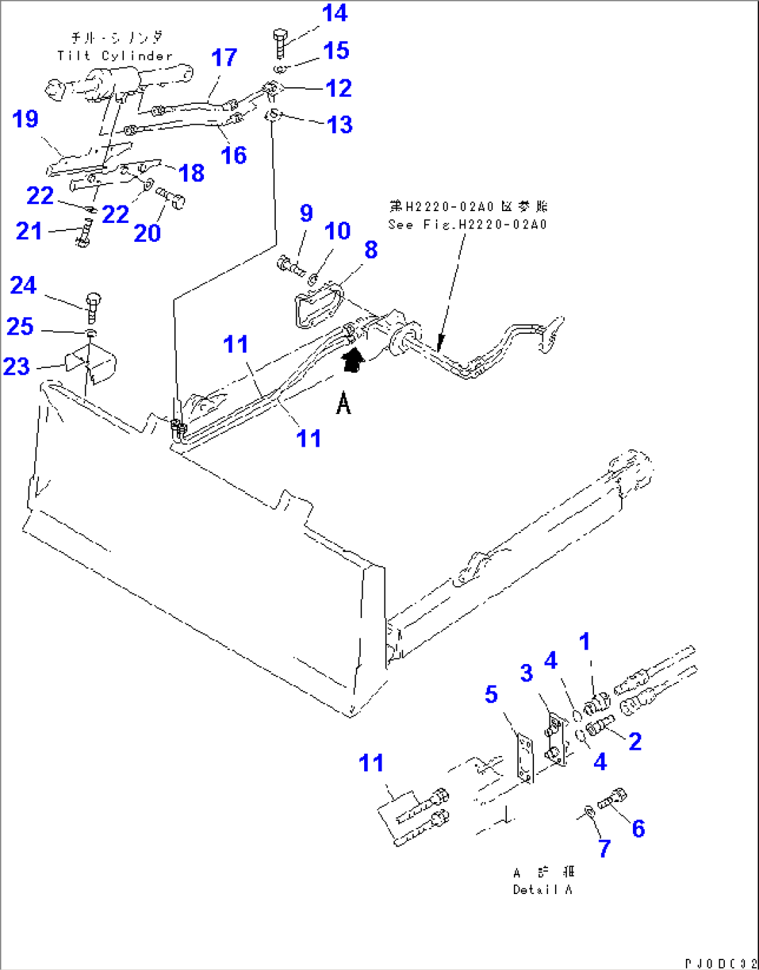 TILT DOZER LINE(#65001-)