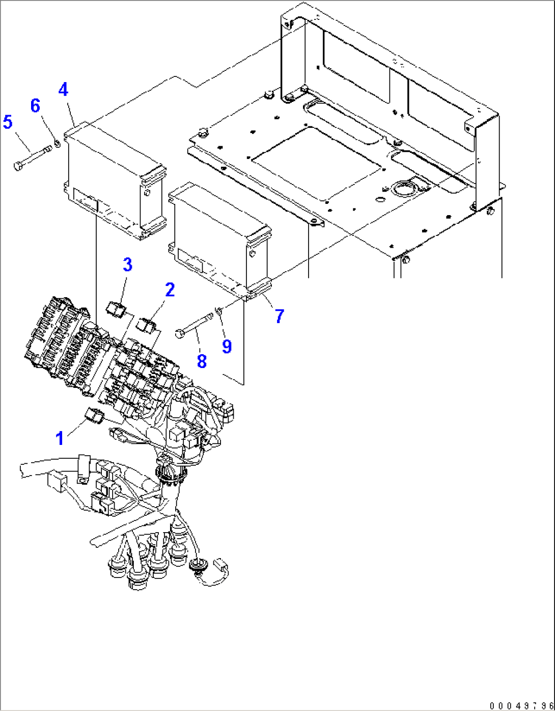 FLOOR (CONTROLLER) (WITH FOG LAMP AND REAR GLASS HEATER)(#2207-)