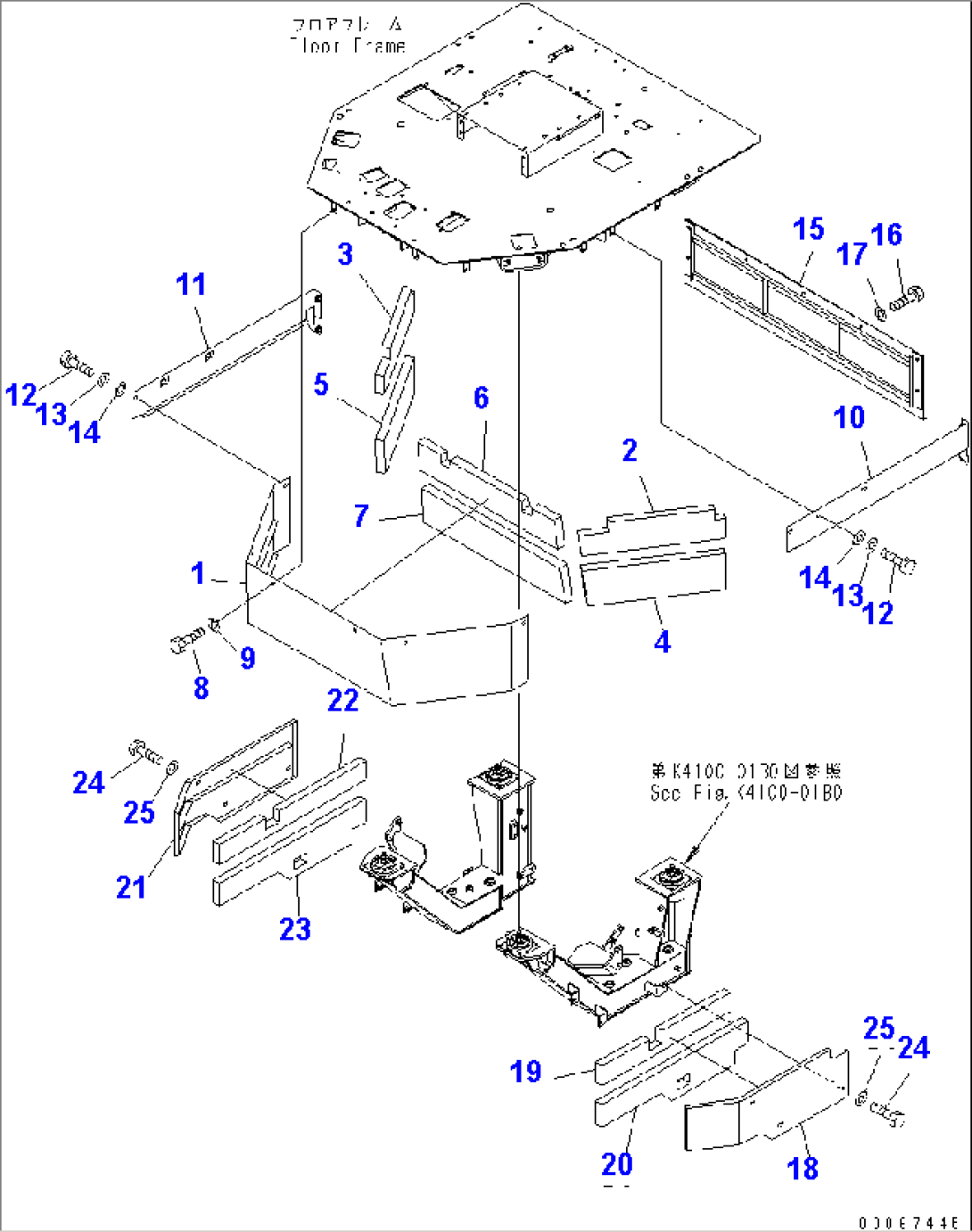 FLOOR COVER(#60002-)