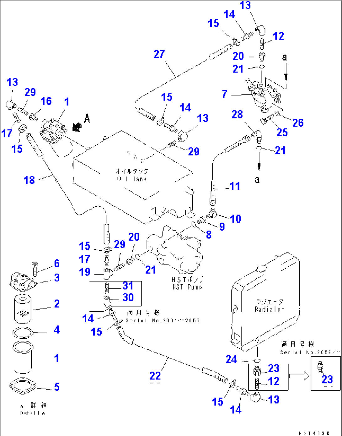 HYDRAULIC PIPING (VIBRATION MOTOR LINE) (2/2)(#2001-2100)