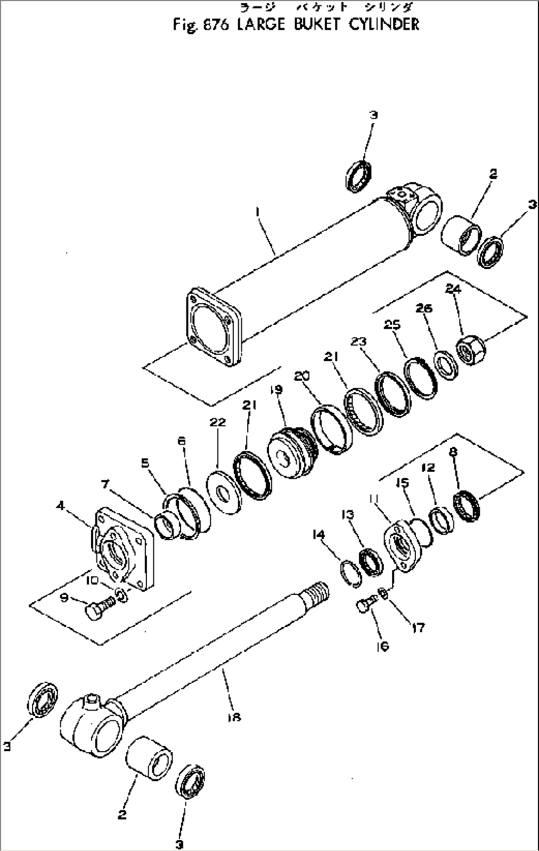 LARGE BUCKET CYLINDER(#10001-)