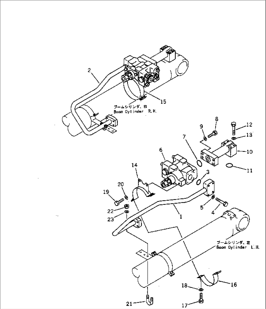 BOOM CYLINDER (1/2) (WITH DRIFT PRIVENTIVE) (FOR USA)