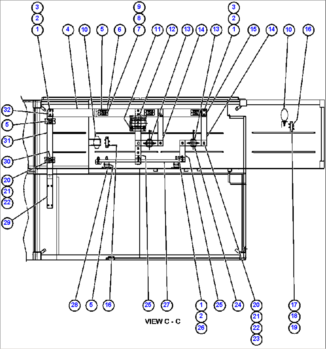 CONTROL CABINET (TOP VIEW)