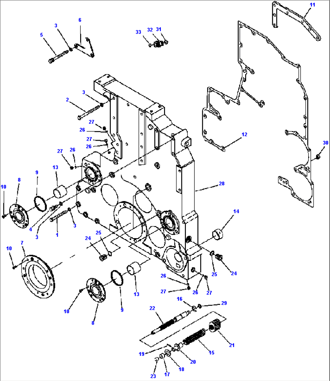 A2109-A6A3 FRONT GEAR COVER