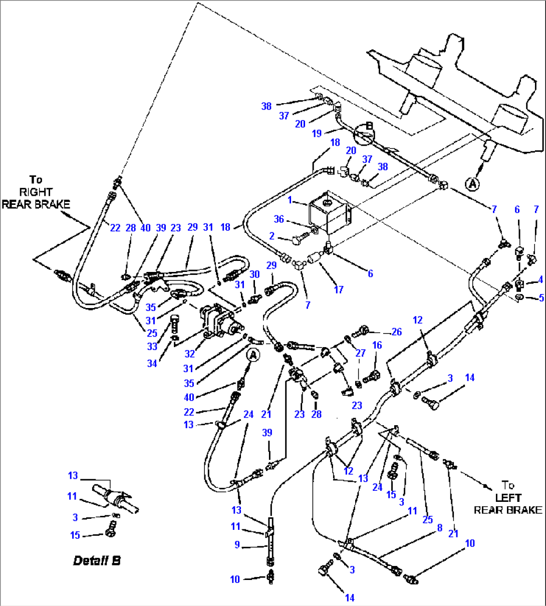 BRAKE OIL PIPING (REAR)