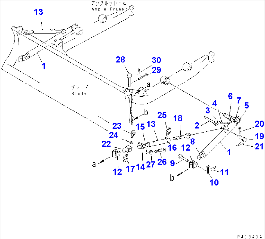 ARM AND BRACE (ANGLE DOZER) (REINFORCED TYPE)