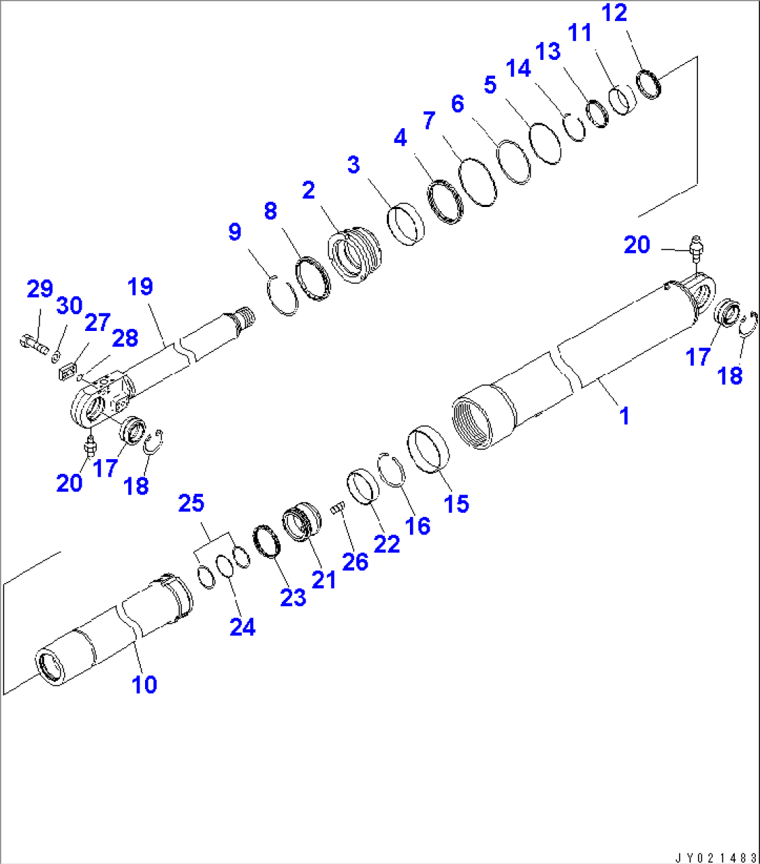 HOIST CYLINDER(#1001-1032)