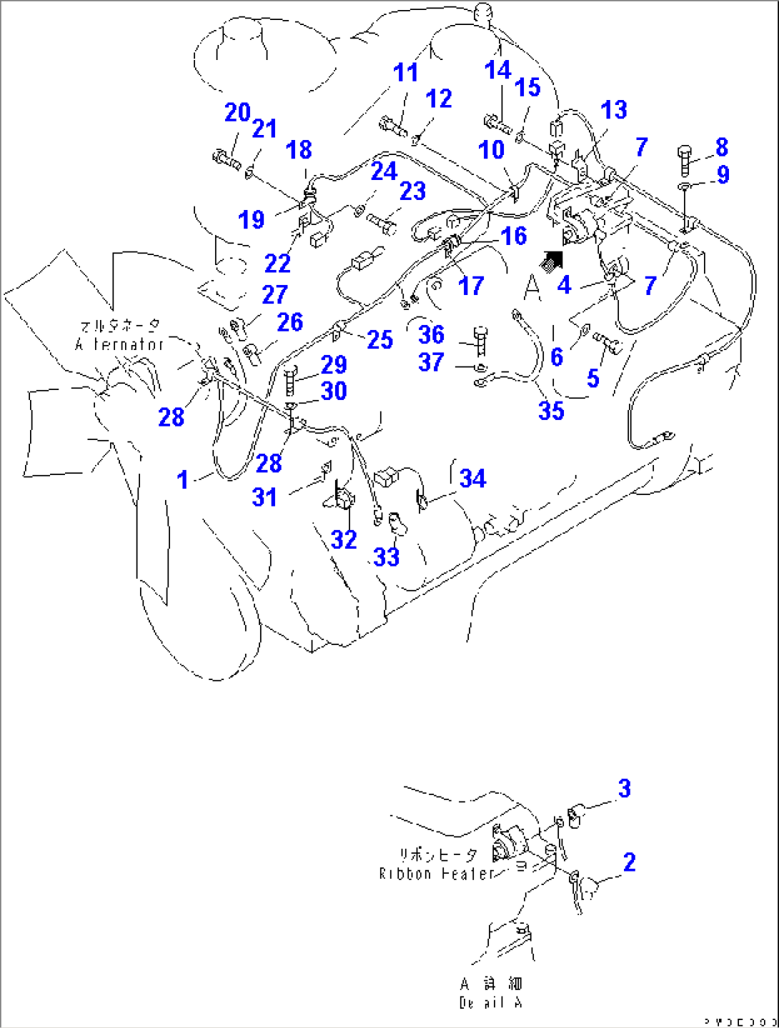 ENGINE WIRING (D65)(#65001-)