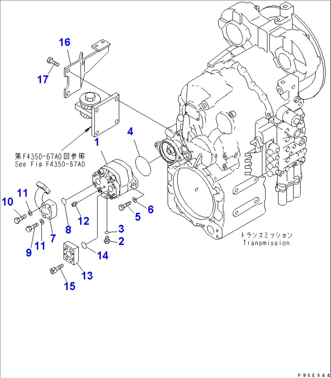 TRANSMISSION (EMERGENCY STEERING PIPING)(#54104-)