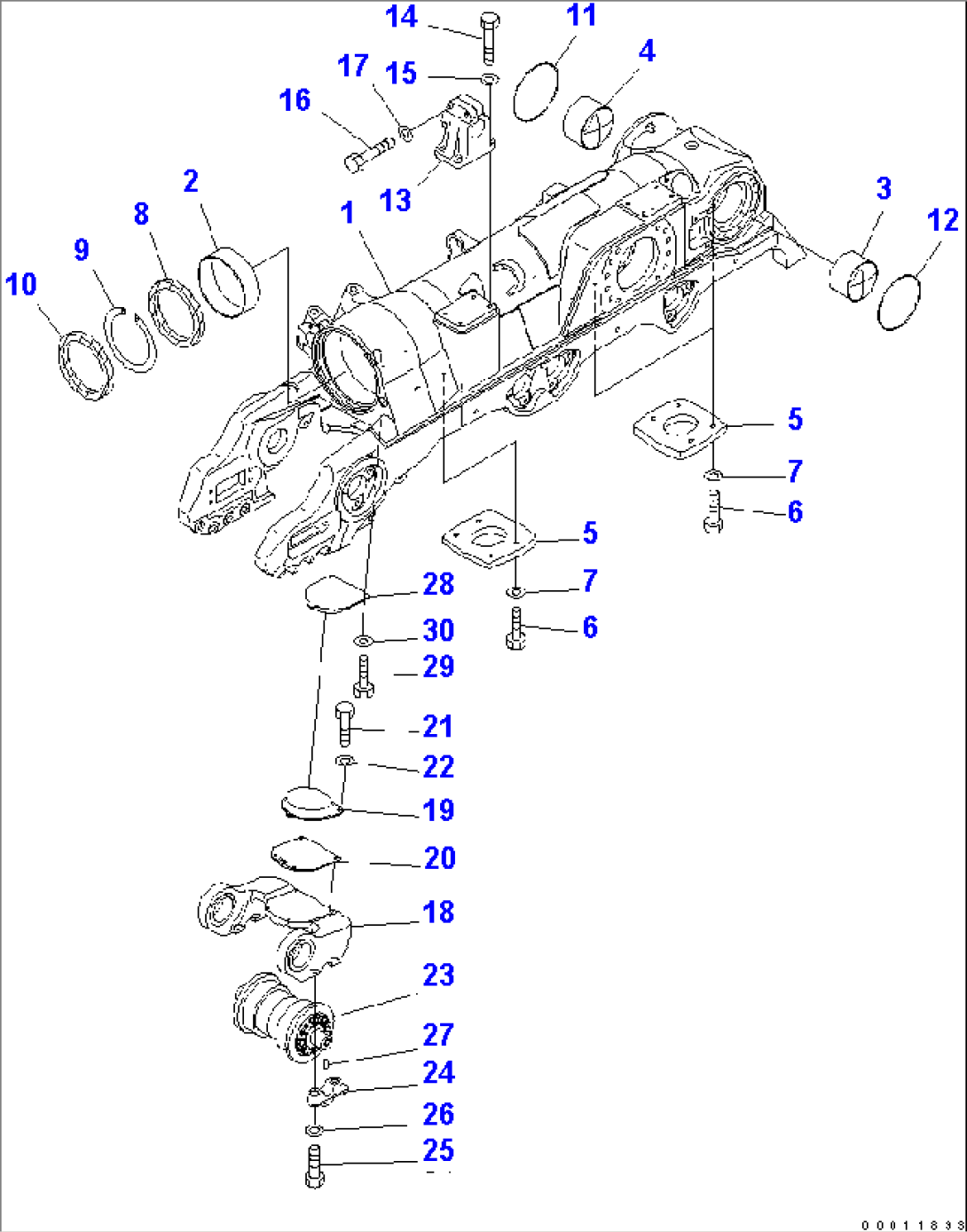 TRACK FRAME (L.H.) (TAR SAND SPEC.)