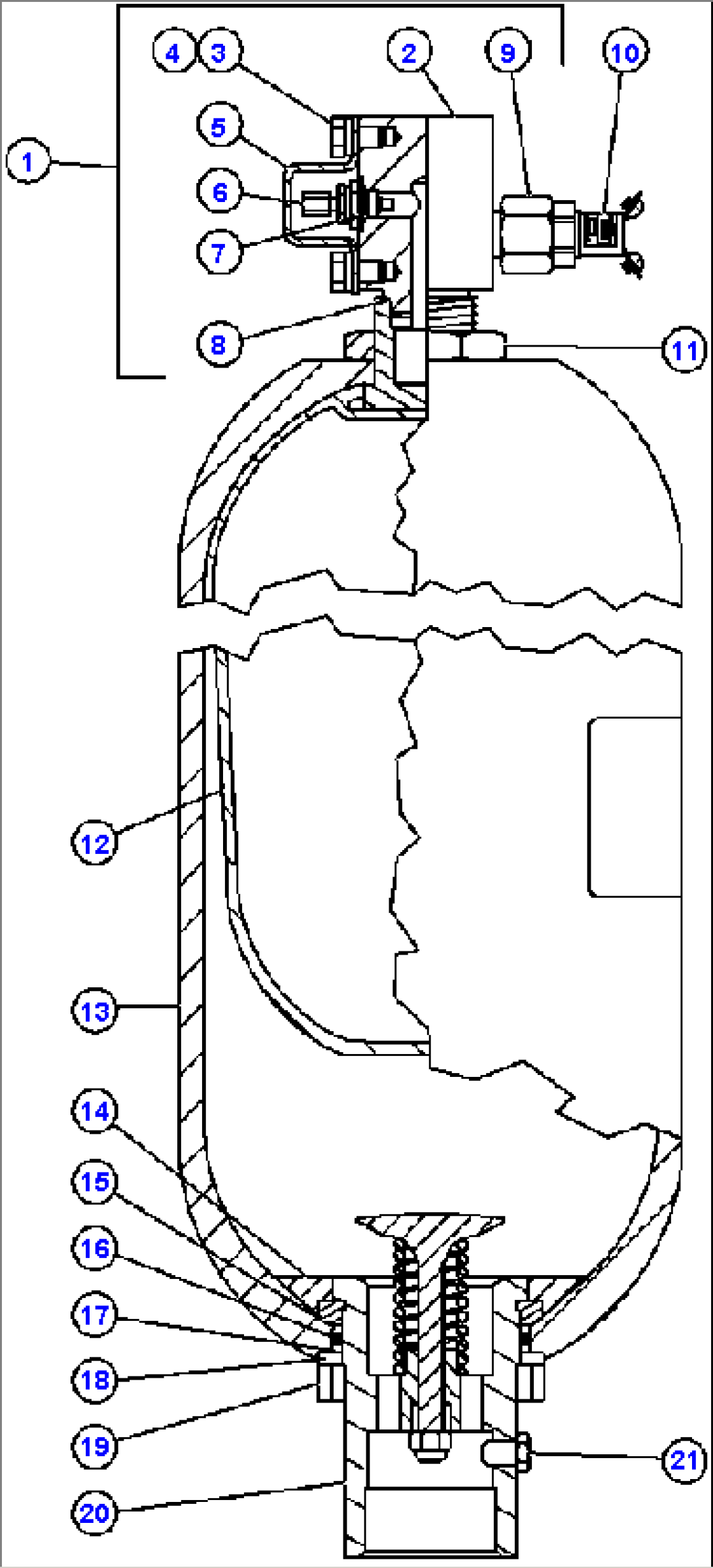 STEERING ACCUMULATOR ASSEMBLY (PC1338)