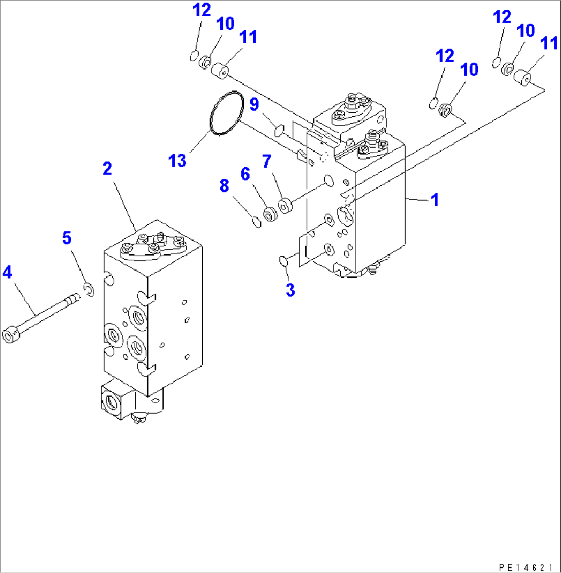 HYDRAULIC PUMP (5/13) (SERVO VALVE¤ FRONT) (1/2)