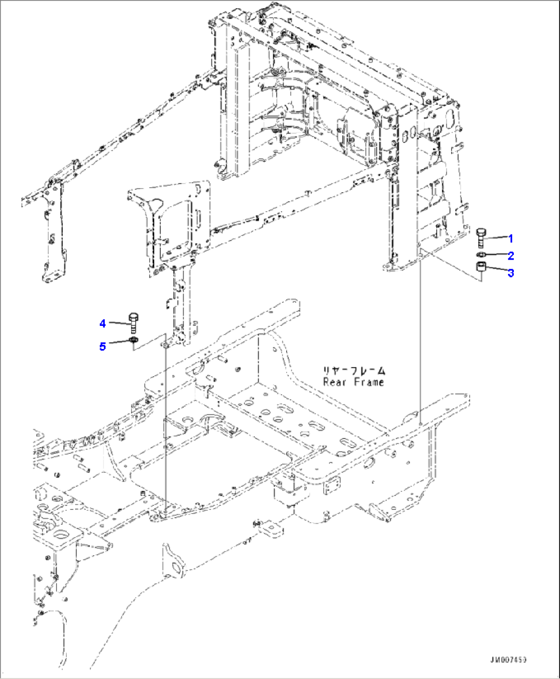 M4110-001024 HOOD DOOR HOOD MOUNTING