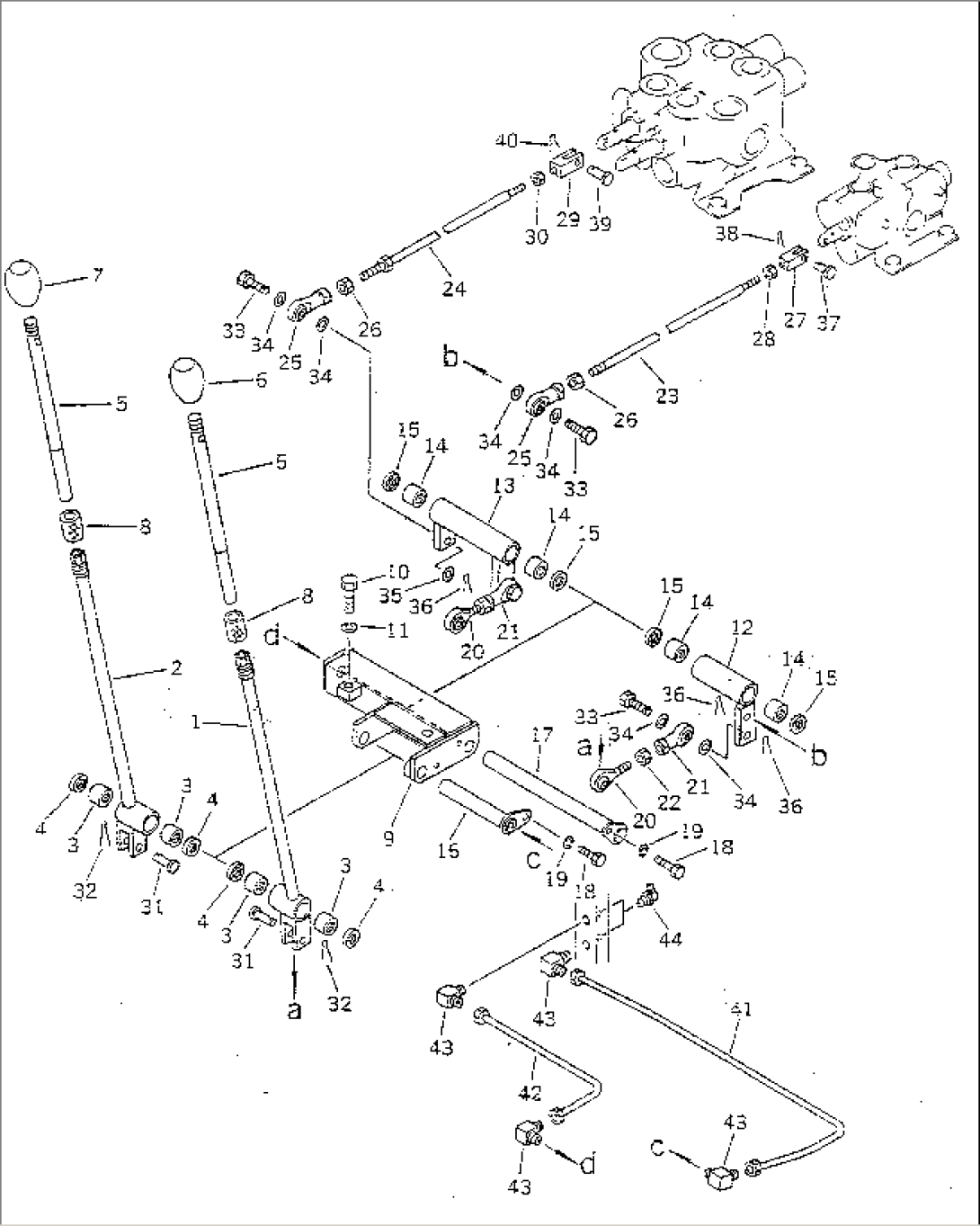 SWING AND BOOM ELEVATE CONTROL LEVER (OP)