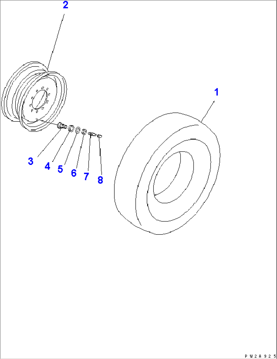 SPARE TIRE (13.00-24-10PR) (9