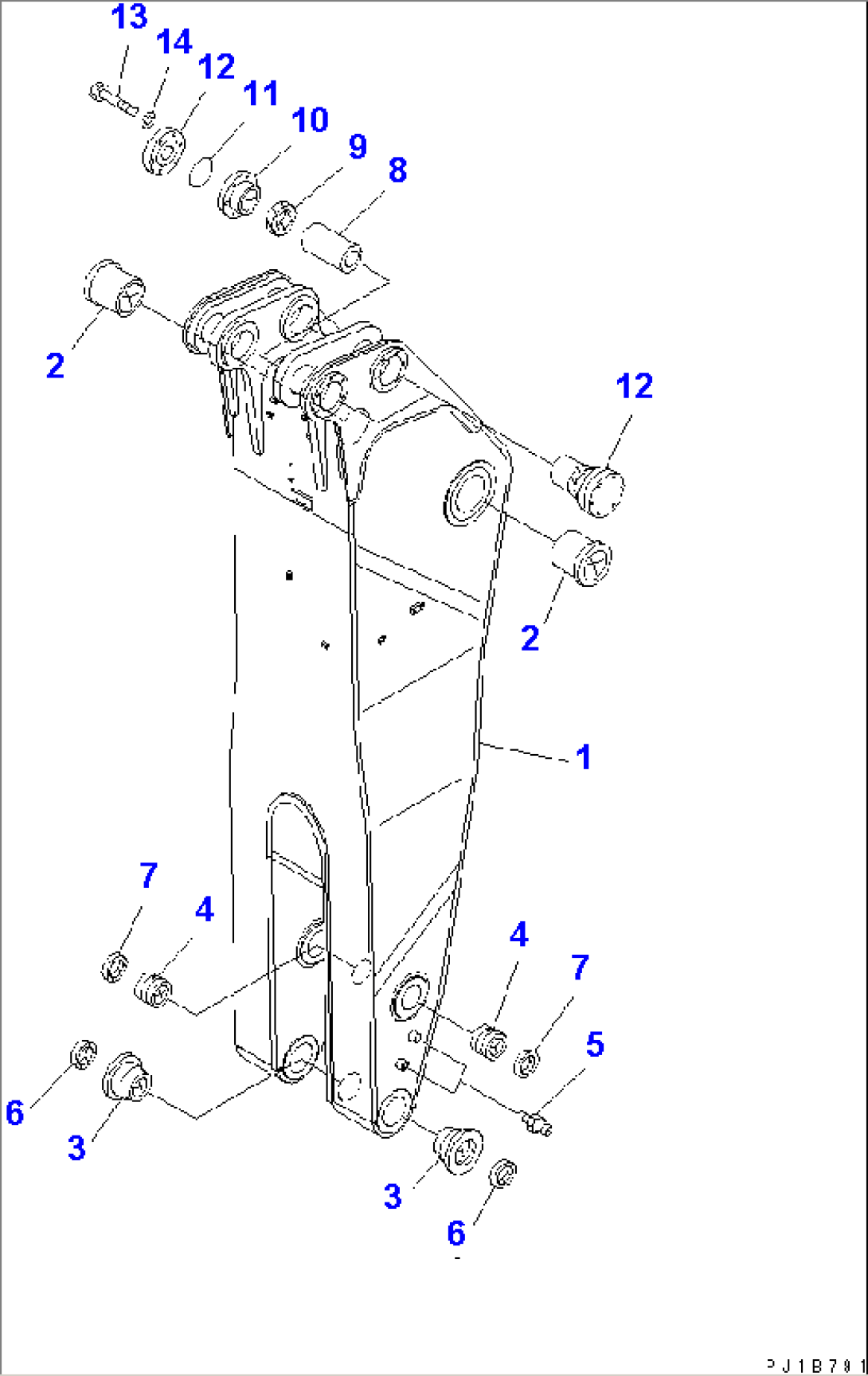ARM (3.9M) (ARM) (BACKHOE)(#10003-)
