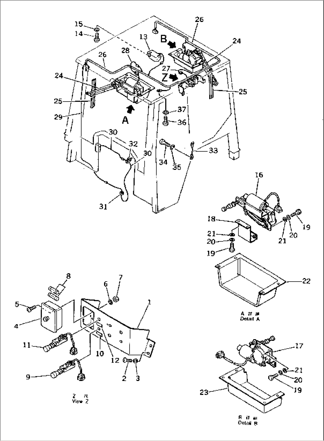 ROPS CAB (ELECTRICAL SYSTEM) (4/5)