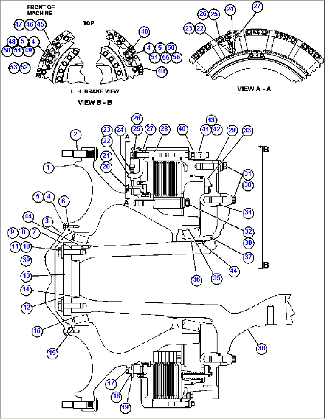 SPINDLE, HUB AND BRAKE ASSEMBLY (EJ5603)