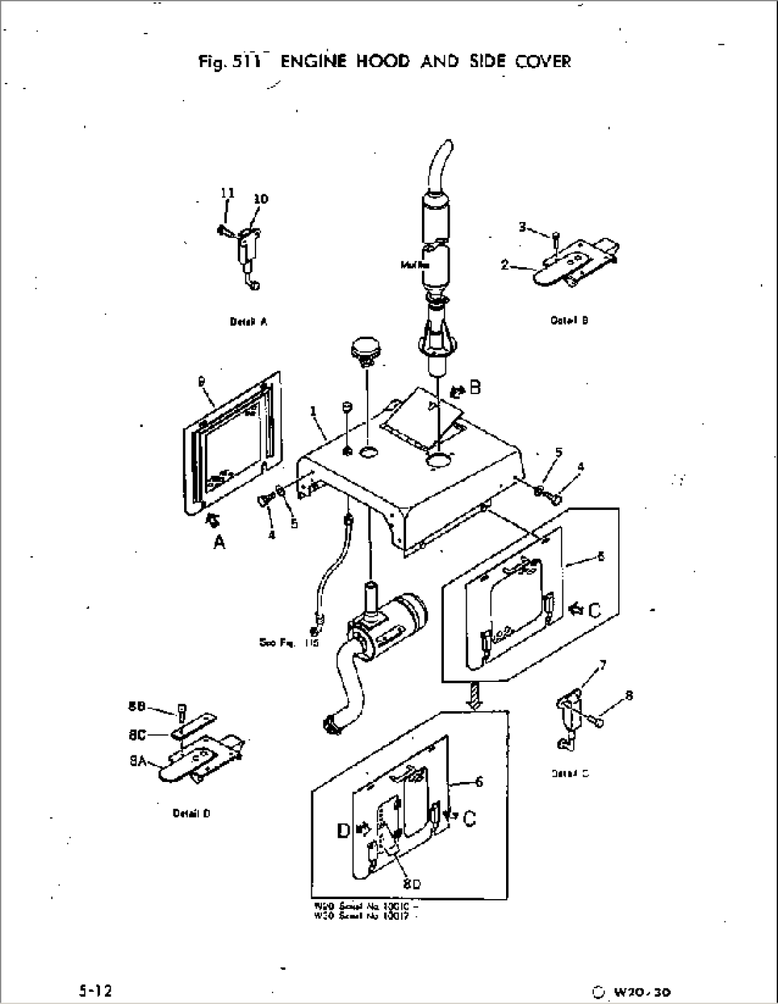 ENGINE HOOD AND SIDE COVER
