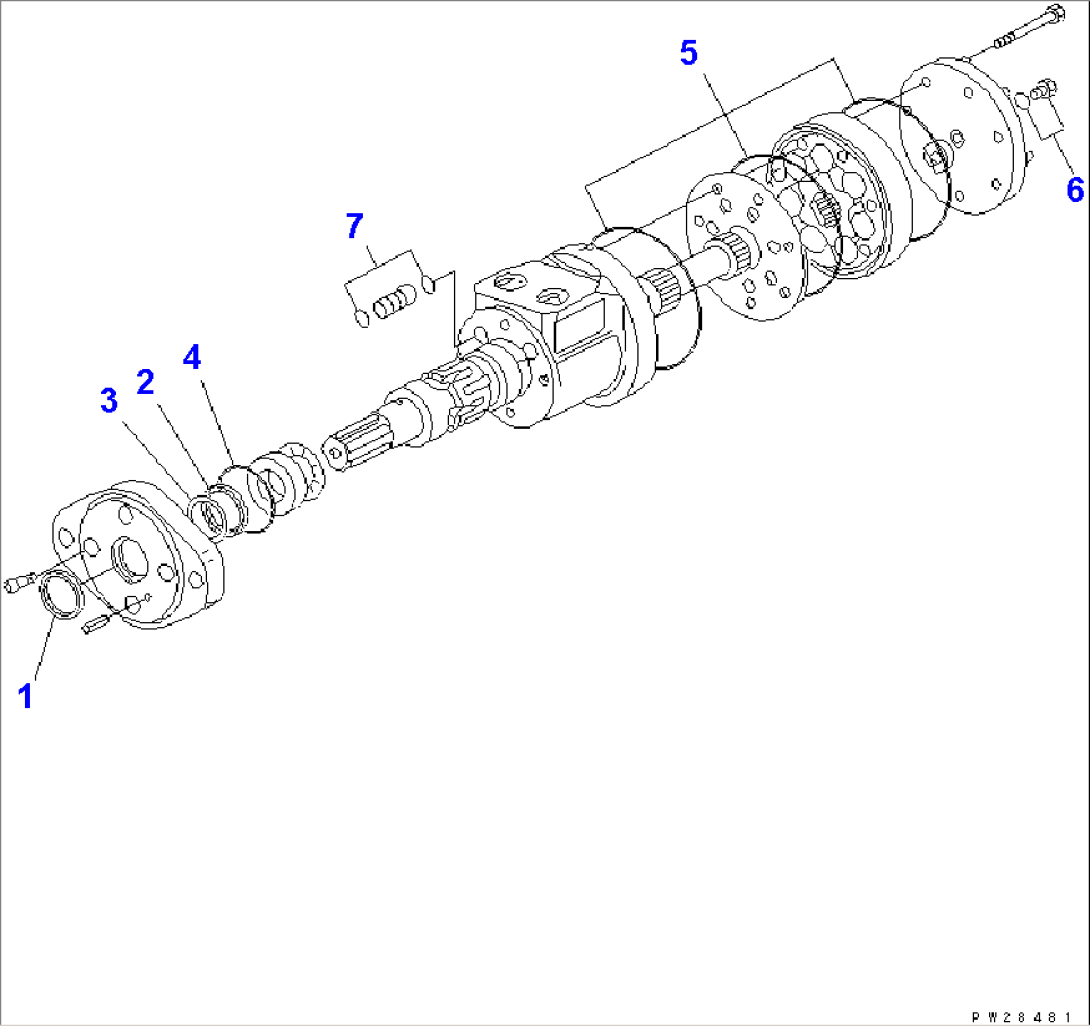 MAGNETIC SEPARATOR MOTOR (S-280AB2D1-K TYPE) (INNER PARTS)(#1203-)
