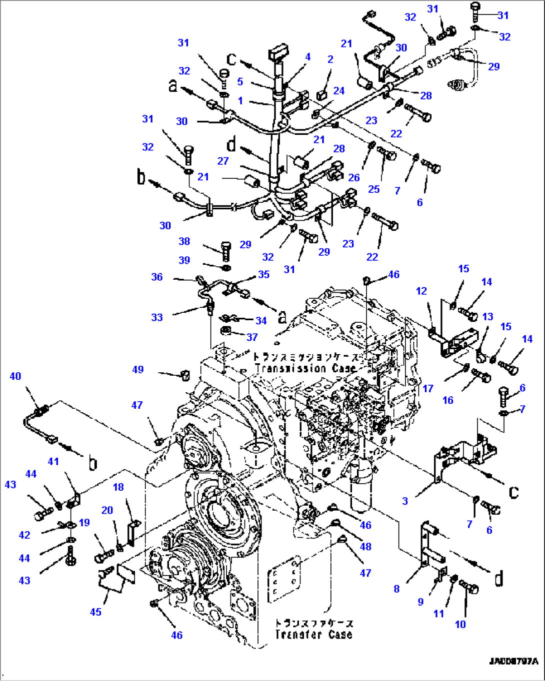 F4300-001027 TORQUE CONVERTER AND TRANSMISSION WIRING HARNESS
