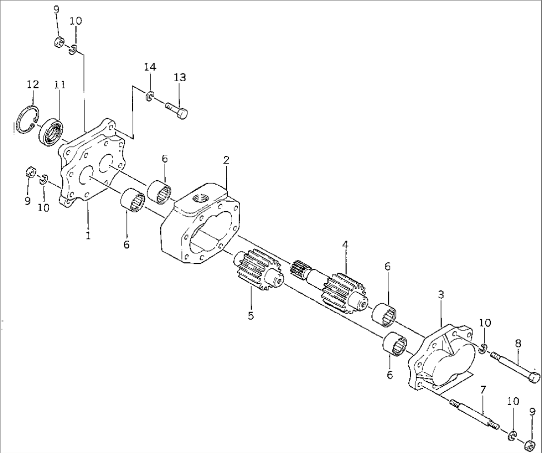 HYDRAULIC PUMP (FOR REAR P.C.U.)