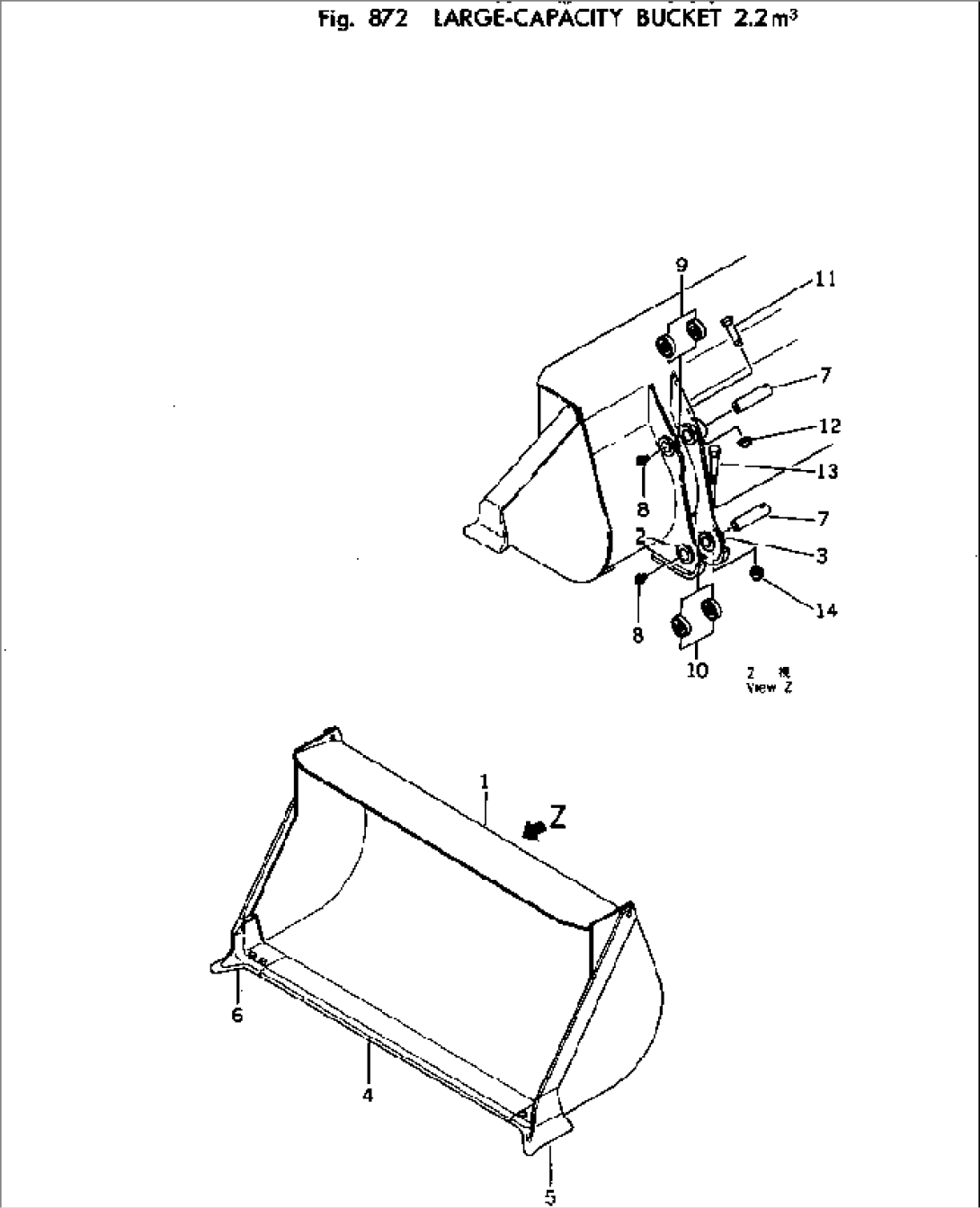 LARGE-CAPACITY BUCKET 2.2M3