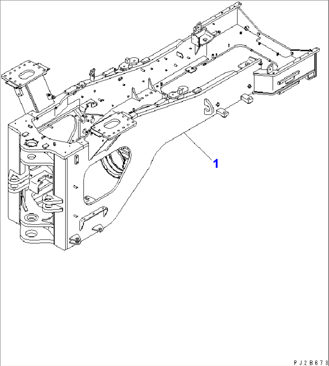 REAR FRAME (WITH WATER SEPARATOR)(#50001-51074)