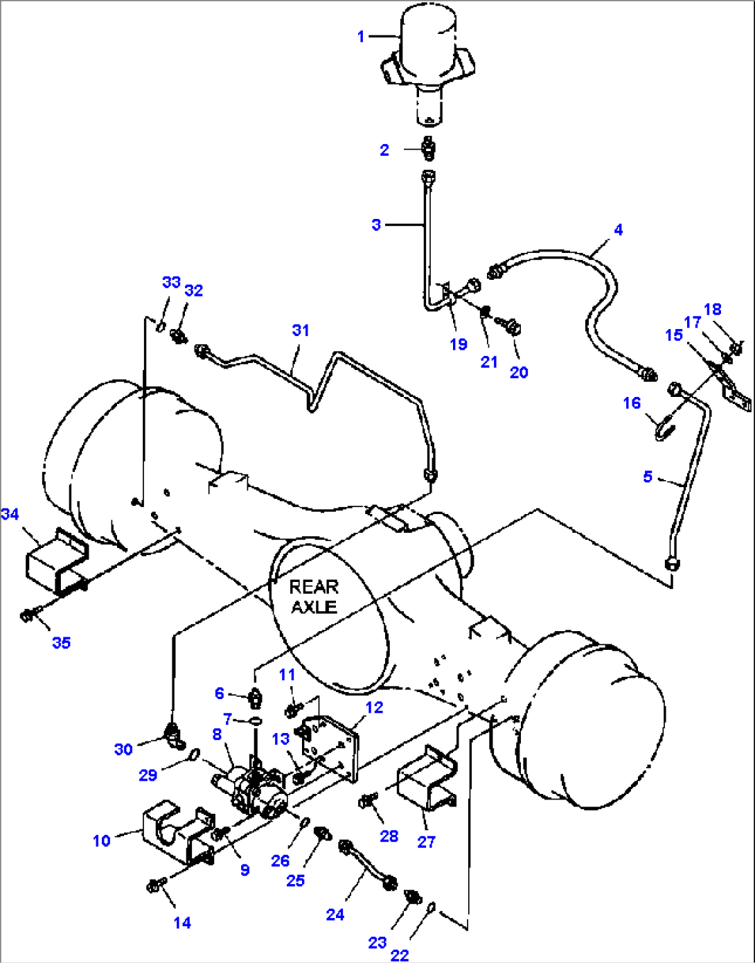 FIG NO. 3721 OIL PIPING REAR WHEEL BRAKE