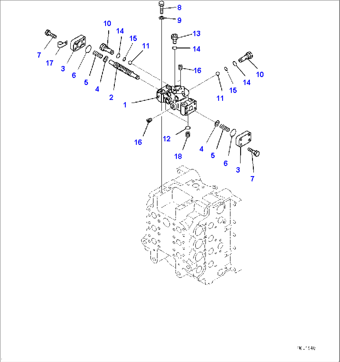 Control Valve, 9-Spool (4/8) (#65001-)