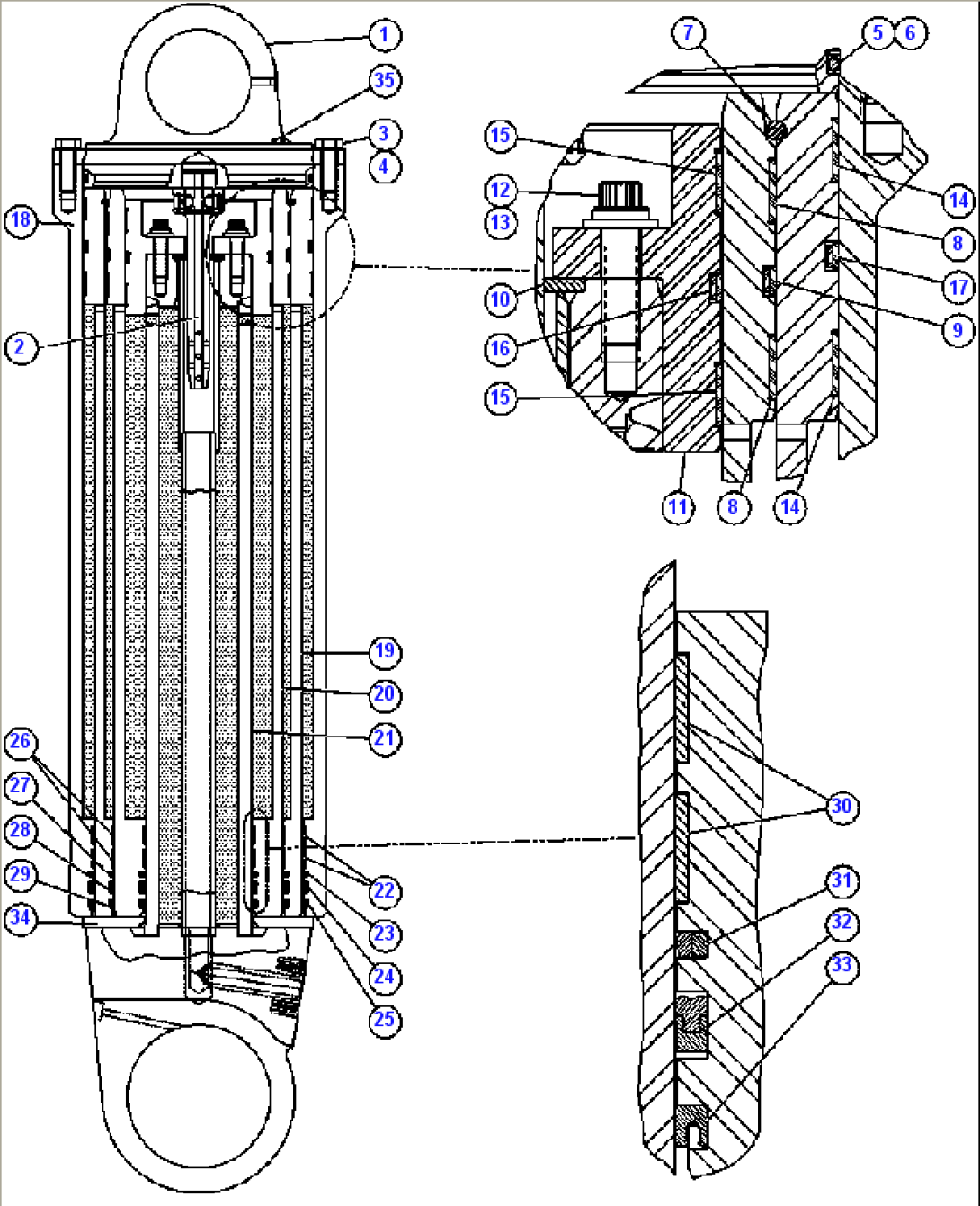 HOIST CYLINDER ASSEMBLY (EL4833)