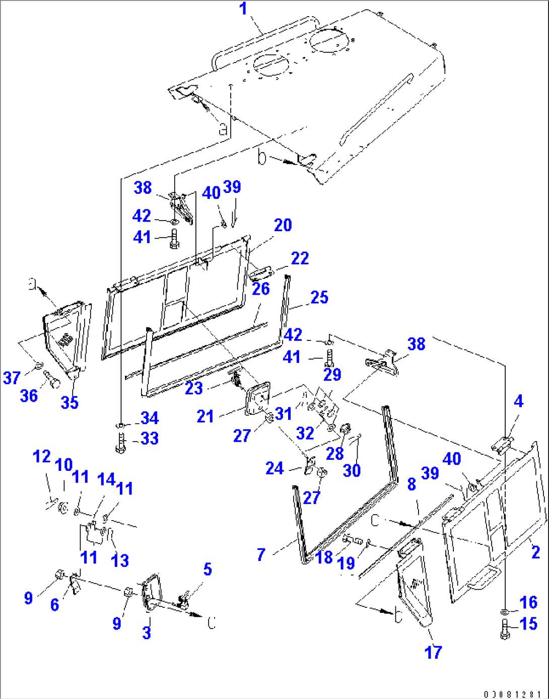 ENGINE HOOD (ENGINE HOOD AND SIDE COVER)(#80694-)