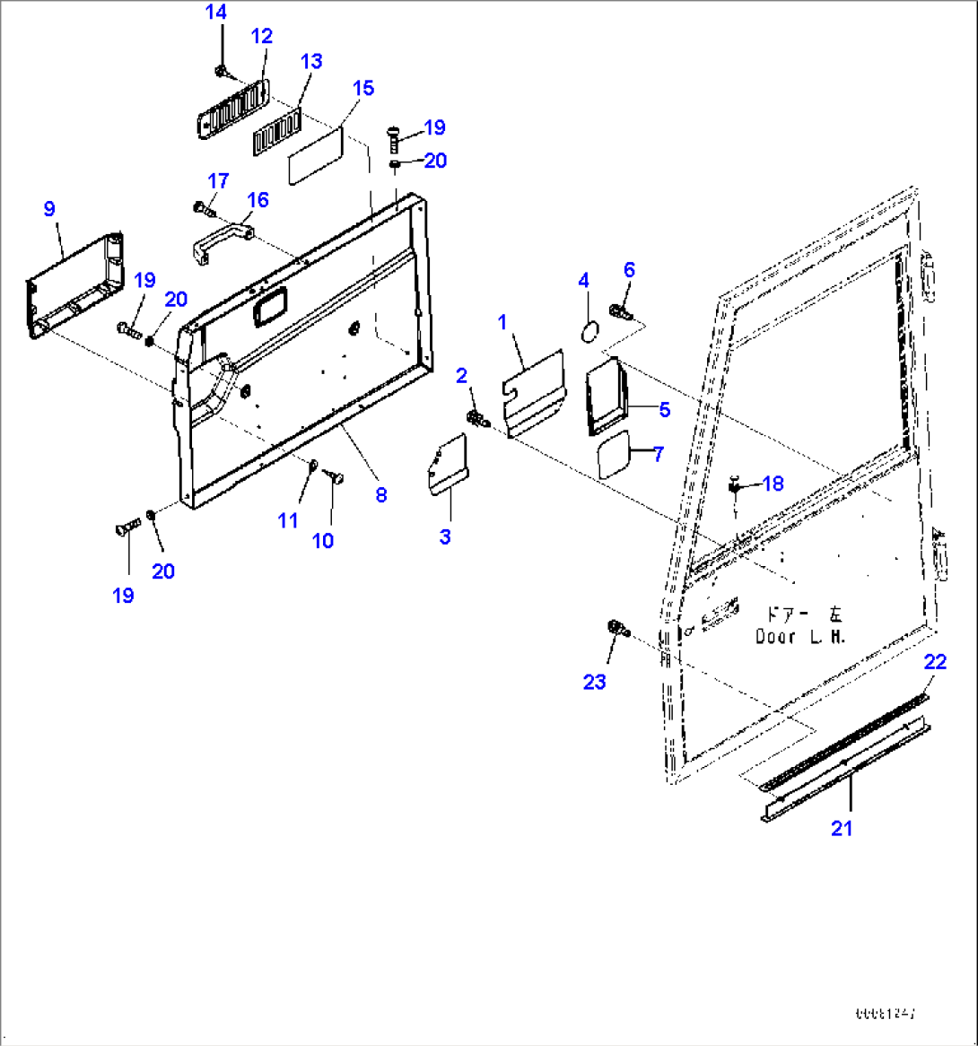 Cab, Door Cover, L.H. (#2848-)