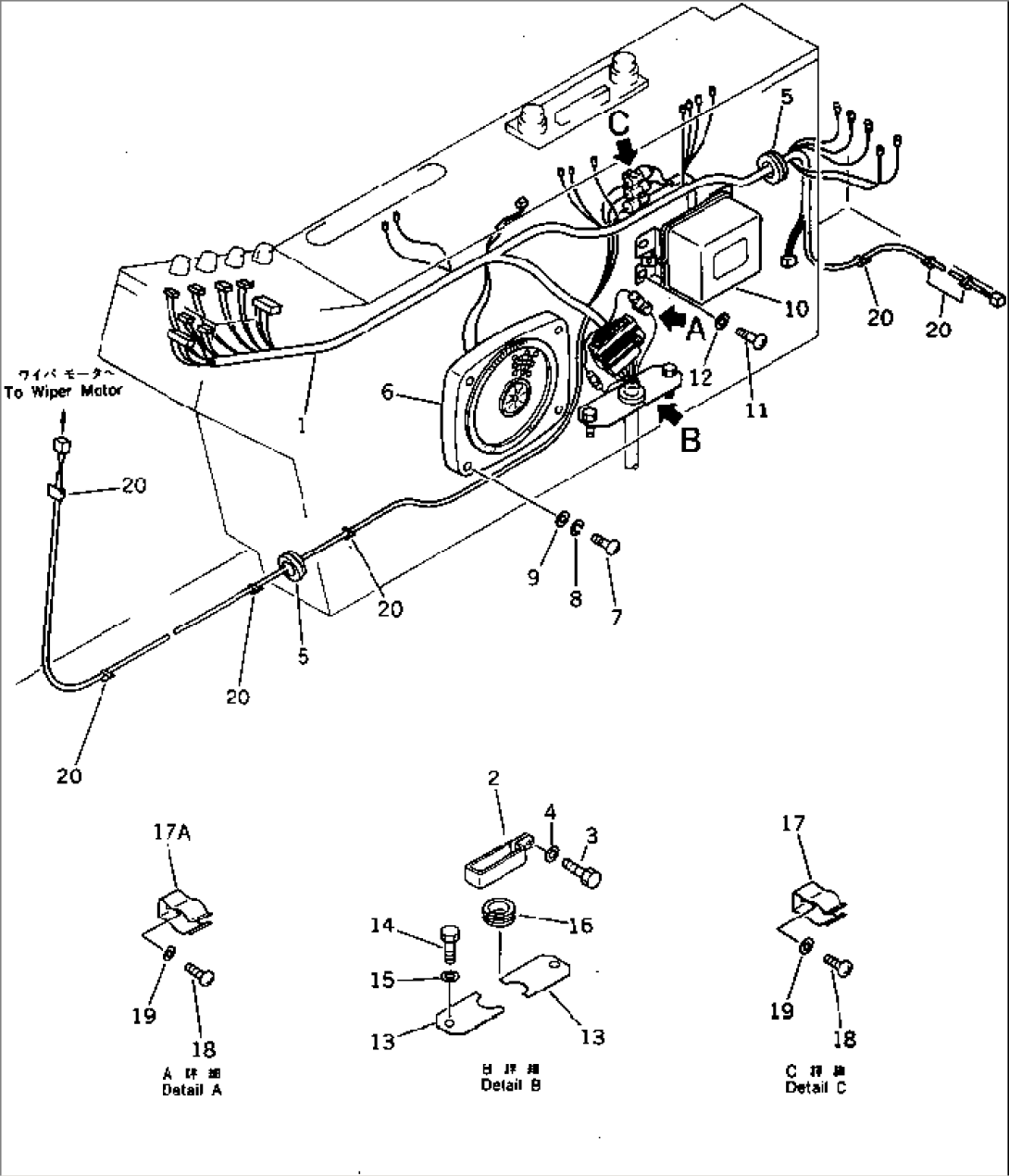 INSTRUMENT PANEL (2/2) (FOR LONG LEVER CONTROL)(#20001-20448)