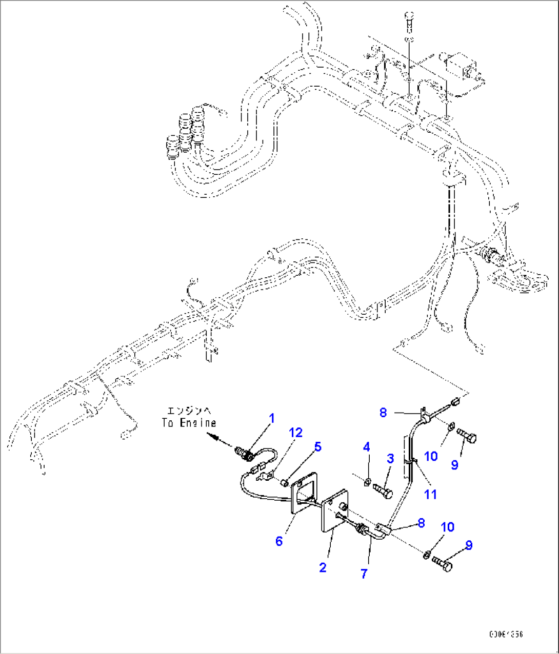 Front Electric Wiring Harness, Sensor (#7079-)